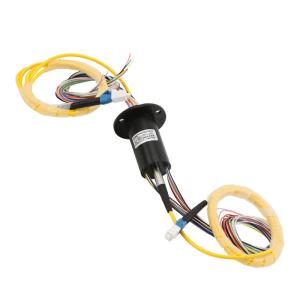 China 24 Circuits 2A Single Mode Rotary Slip Ring 300rpm Fiber Optic Rotary Joint wholesale