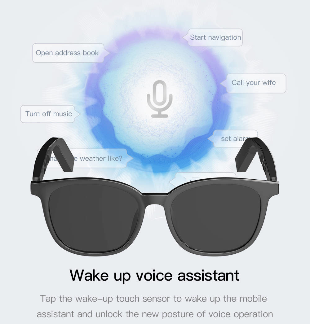 Wireless Sunglasses Headphones Smart Glasses Bluetooth Music Hands Free Call