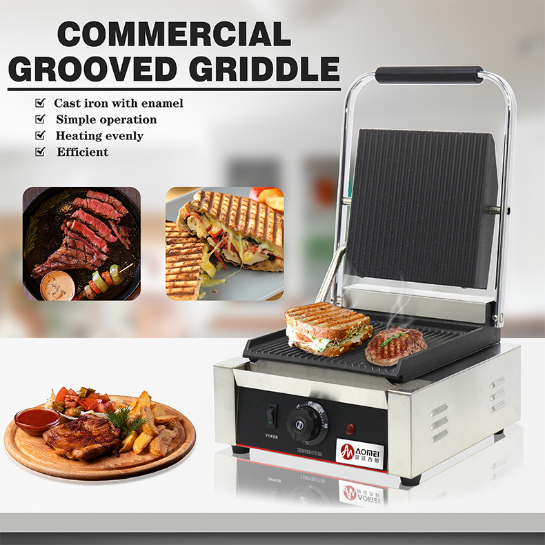 Upgrade Your Cooking Experience with this Stainless Steel Electric Contact Grill