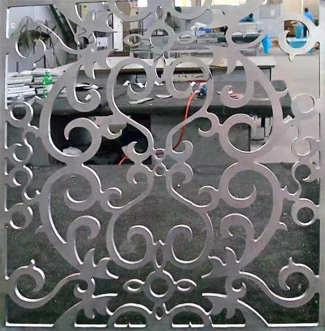 Aluminum Metal Mashrabiya , Architectural Screen , Intricate Geometric Islamic Patterns