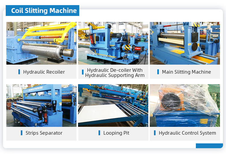 Heavy Duty Stainless Steel Cut To Length Machine Slitting PLC control