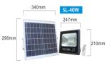 Die Cast Aluminium 40W 6h Solar Outdoor Flood Lights