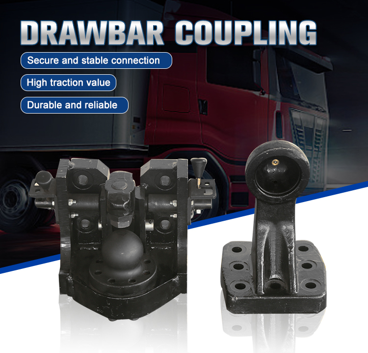 Trailer Towing Coupling Made in Pintle Hook Combination Hitch with Customized OE NO. and 160*100/140*80 Hole Pattern Coupling