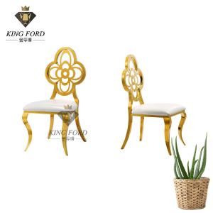 China Living Room 1.0mm Wedding Stainless Steel Chair 490*540*1030mm wholesale