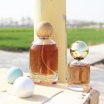 Transparent Perfume Glass Spray Bottle 30ML 50ML 100ML Empty With Ball Cap