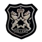 Letterman Jackets School Logo Iron On Patches Merrowed Border