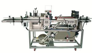 China 380V Automatic Jar Label Maker Machine Bottle Sticker Machine for Body Bottom wholesale