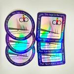 Custom Logo Printed Die Cut Hologram Laser Sticker Label