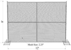 China temporary chain link fence panels wholesale