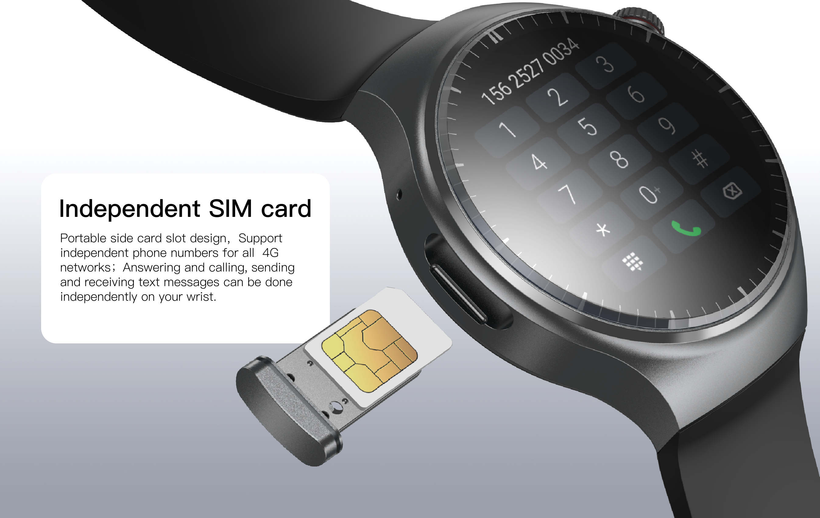 DM80 4G Smart Watch 1.43inch AMOLED 1000mAh IP68 Waterproof