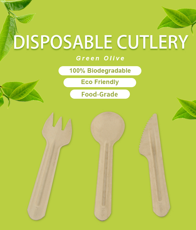 Eco Friendly Disposable 160mm Biodegradable Cutlery Set For Wedding Event