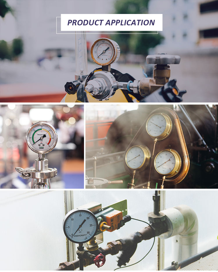 Vacuum Pressure Gauge 50mm Compound Gauge -30inhg+250psi -1+16bar