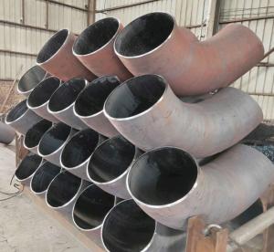 China Customized 90 Degree Underground Bend Black Pipe Fitting GBT12459 wholesale