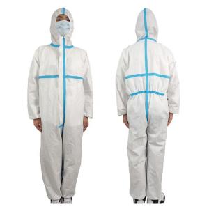 China Professional Disposable Protective Gowns White Disposable Overalls wholesale