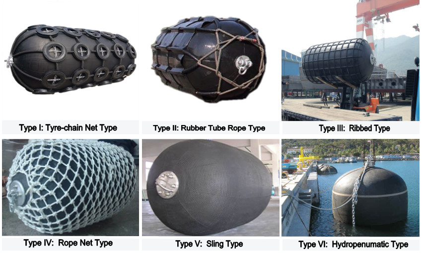 Marine 1.5*3m Jetty Inflatable Buoyancy Yokohama Rubber Fender