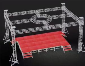 China Custom Circle Truss Lighting , Silver 6082-T6 Aluminum Truss Lighting wholesale