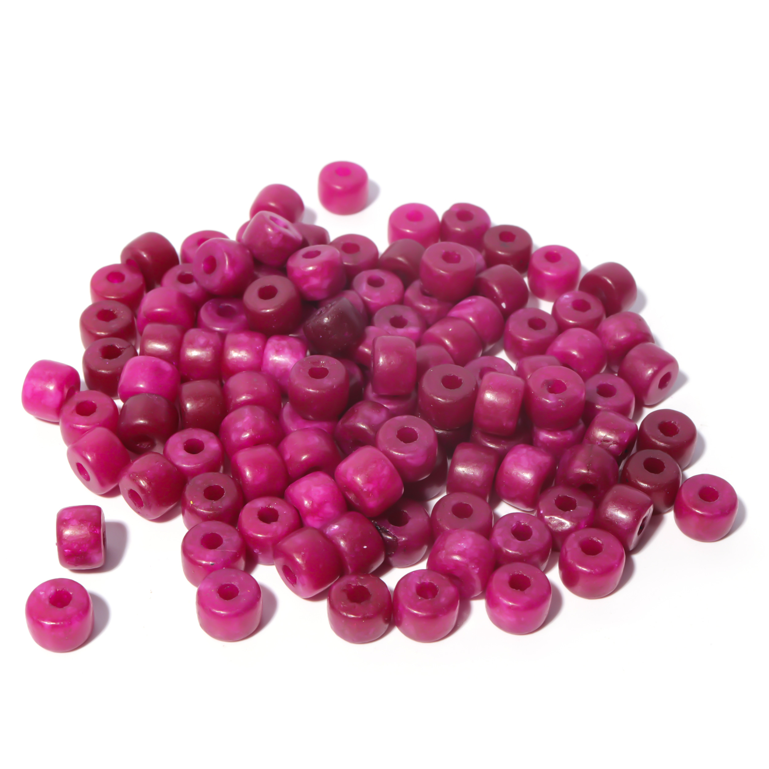 100 Colors Gemstone Forte Beads 6*8mm*2.0 Holes DIY Patterns With Rope