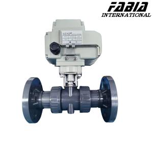 China Double Ream Flanged Ball Valve Soft Seal Electric Industrial Valve wholesale