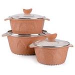 sustainable Aluminum Cookware Set Excellent Thermal Conductivity