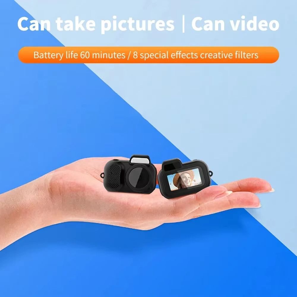 Y3000 Mini Digital Camera Loop Recording Portable HD 1080P Camera With 0.96 Inch Screen 8 Filter Effects For Kids Digital Camera