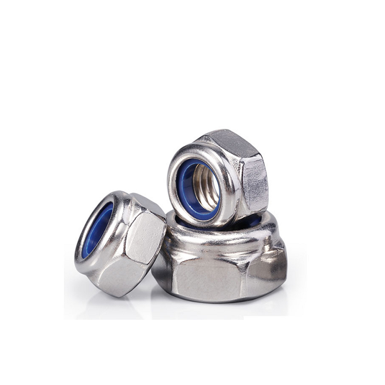 ISO 9001 2015 Certified DIN985 Hex Insert Lock Nuts A2/A4 Stainless Steel M3-M8 Sizes