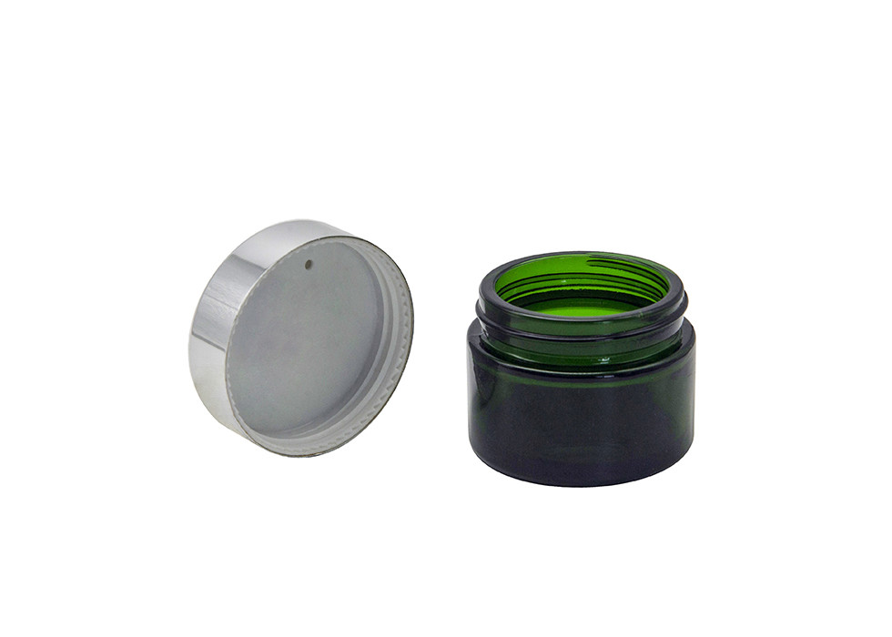 Clear Amber Frosted Glass 5g Cosmetic Glass Jars