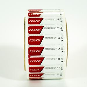 China Hangte Printed Barcode Labels Adhesive Paper Thermal Sticker Roll wholesale