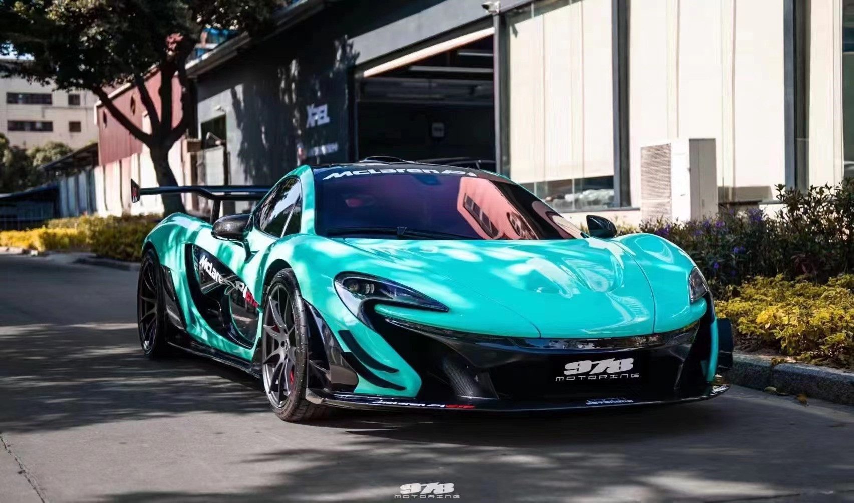 For McLaren P1 Body Kit P1 Upgraded GTR Style Front and Rear Bumper Spoilers Carbon Fiber Body Kit