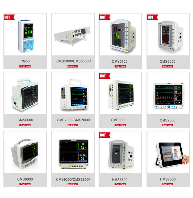 12.1'' TFT Color LCD Portable Multiparameter Monitor First Aid Devices