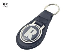China Epoxy Metal Childrens Personalised Leather Keyrings Gift Keychains Modern Design wholesale