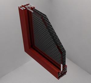 China Soundproof Aluminum Window Profile Extrusion Frame 90 Series wholesale