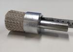 16mm Shank Size Nylon Abrasive Cup Brush / Nylon Bristle Cup Brush White Color