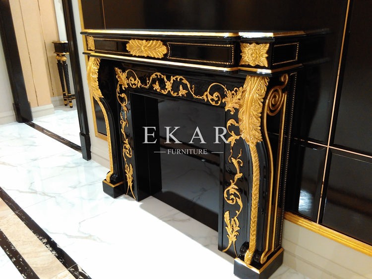 Wooden Fireplace decorative wall mounted indoor fireplace mantel FFP-138