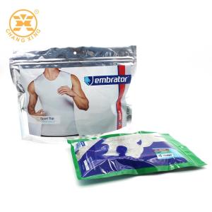 200 Microns Ziplockk Garment Packaging Bag Mylar Plastic Packaging Bags For Clothing