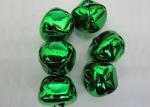 green color cross jingle bells christmas jingle bell ornament