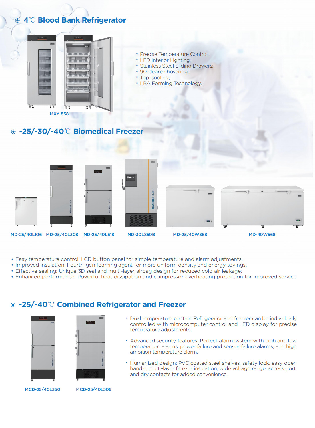 Customized 2-8 Degree Temp Control Pharmacy Refrigerator For Hospital Laboratory Equipment