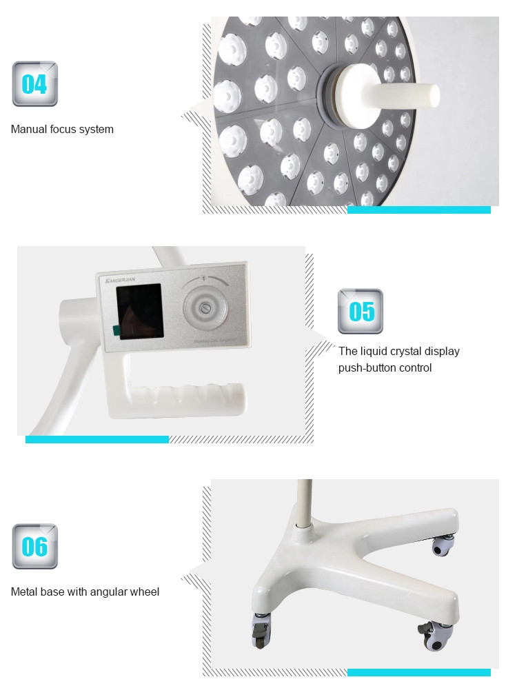 Standing Operation Theatre Lights Floor Surgical Examination Light ISO13485