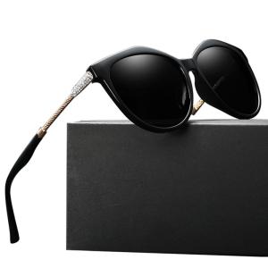 China BSCI UV400 Fashion Polarized PC Sunglasses For Women Rhinestones Coating Lenses wholesale