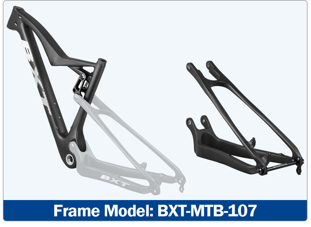 Shockingproof Carbon Full Suspension Frame Mountain Bike Rear Fork