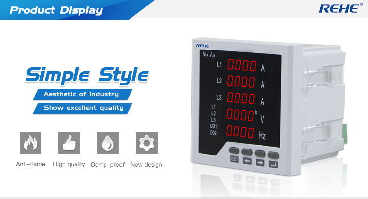 Popular cheap Multifunction Programmable Digital A V HZ multi Combined meter