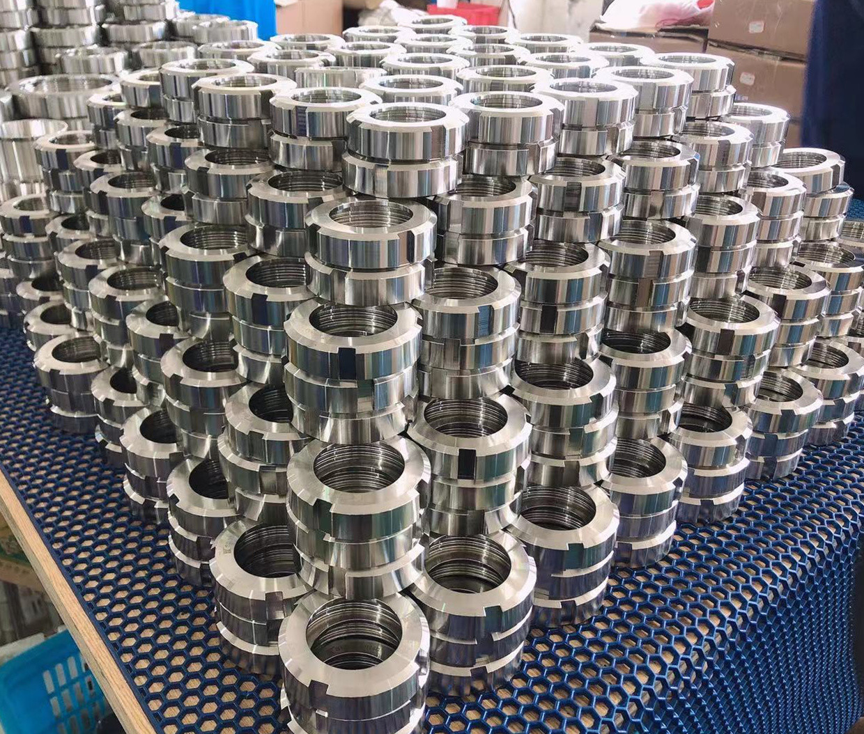Customizable 304 Pipe Fittings , Sanitary SMS Union Fittings For CNC Machine