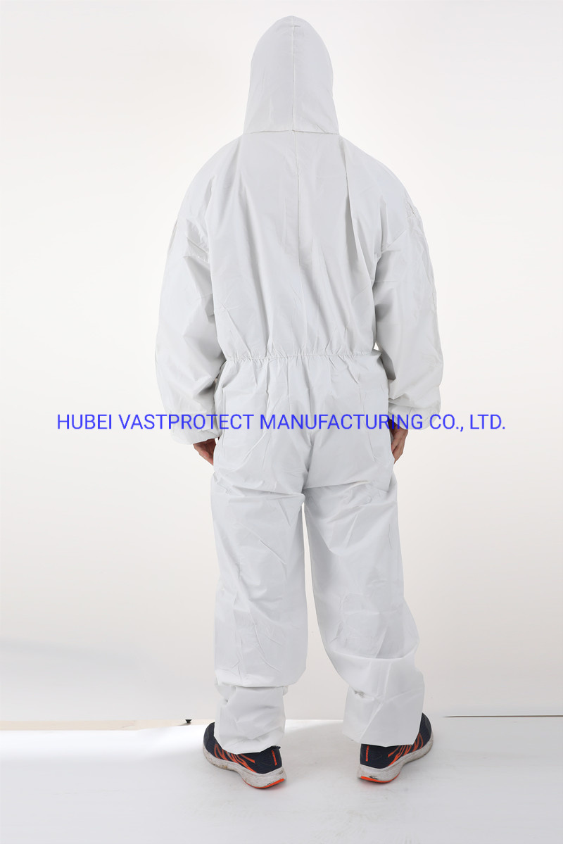 Type 5 6 Cat 3 SMS Microporous Disposable Protective Clothing for Asbestos Removal