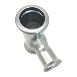 China Welded 304 316L 2205 Stainless Steel Tee Fittings wholesale