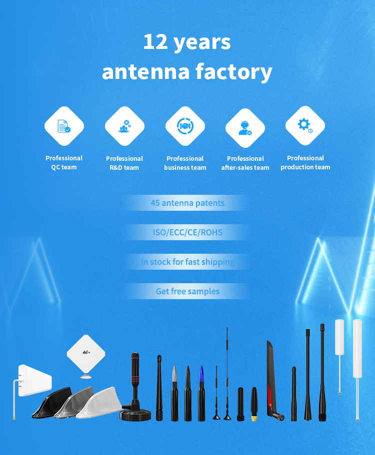 50ohm V.S.W.R 1.5 Rf Cable Helium 433mhz Gsm Directional Lte Omni Antenna with Materials