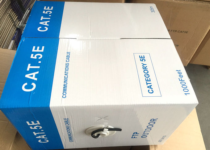 Indoor Bulk UTP CAT5E Cable Yellow PVC Twisted Wire For Networking PC Computer