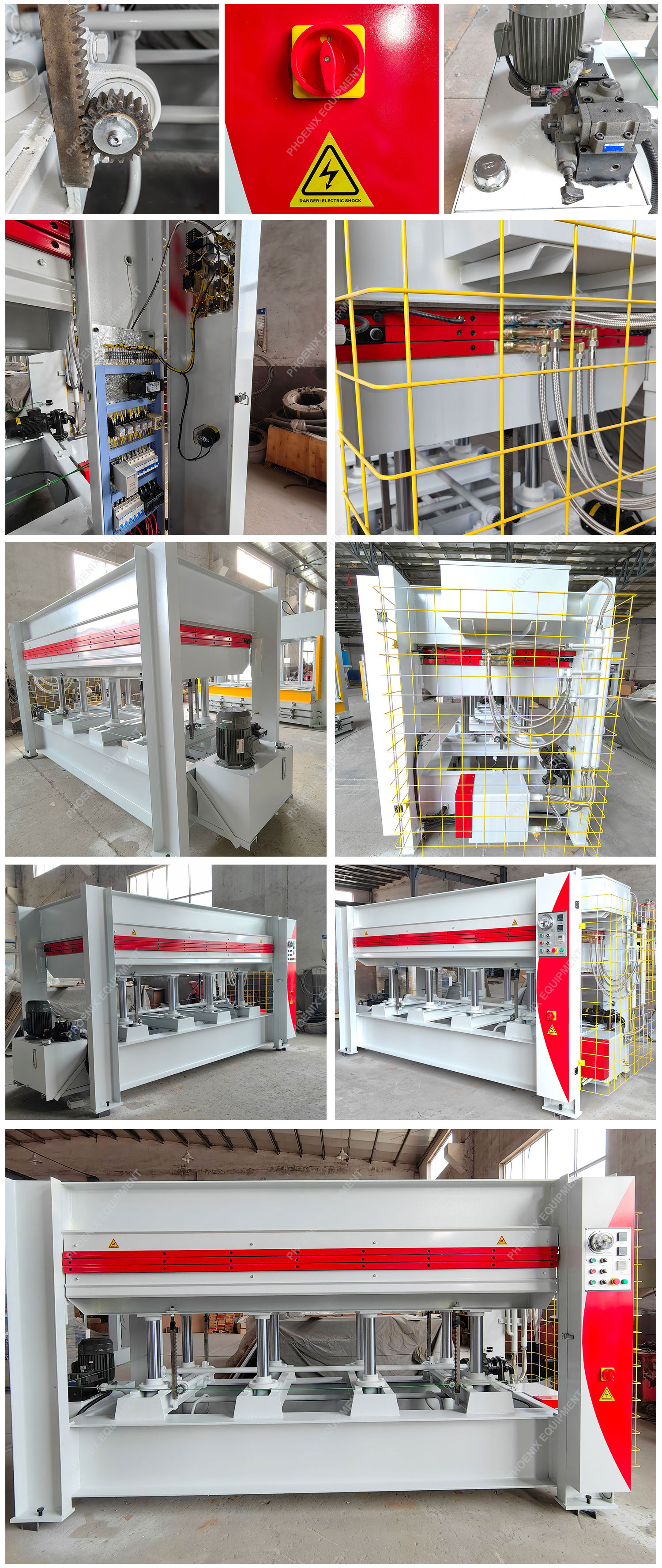 2-Layer 120 Ton Woodworking Hydraulic Hot Press with Electric Heating and Thermic Oil