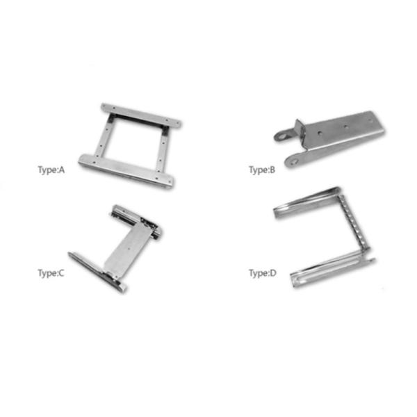 Custom 3 Step Boat Ladder Stainless Steel Under Platform Telescoping Swim Ladder