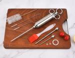 Outdoor Stainless Steel Turkey BBQ Tools And Accessories Injector Marinade Set