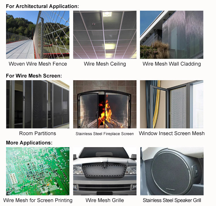 Food Grade Stainless Steel Woven Wire Mesh Roll Fine 25 50 100 150 200 Micron Water Oil Sieve Filter Wire Mesh Screen