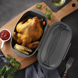 China Heat Resistant steamer Box Baking Silicone Cooking Steamer for Microwave wholesale